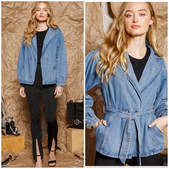 Aaron & Amber Adorable Denim Jean Jacket - Picture 13 of 13